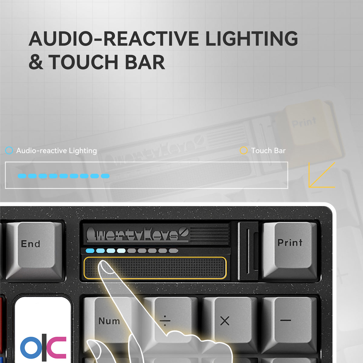 QK100 Mk2 Tri-mode Mechanical Keyboard